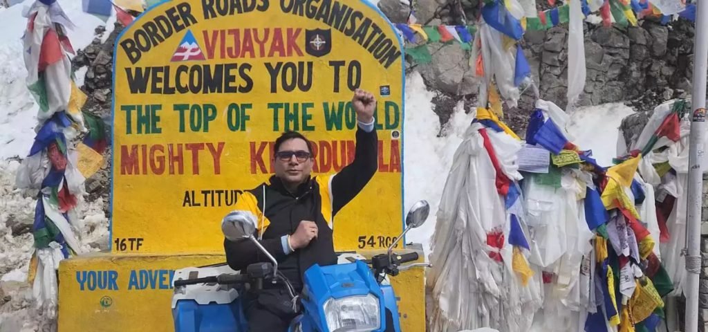 Dr. Arvinder Singh Made World Record At Khardungla Pass Ladakh