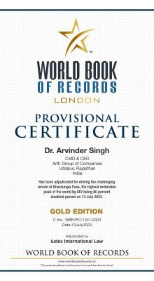 World Book of Records, World Recors Certificate